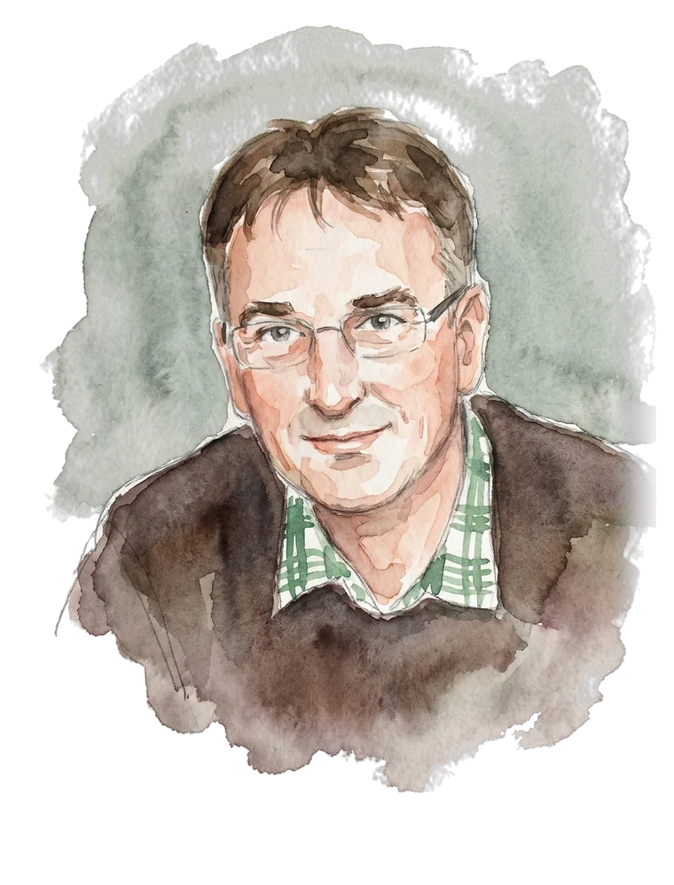 Aquarell-Porträt: Christian Fischer